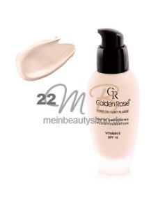 GOLDEN ROSE Satin Smoothing Fluid Foundation #22