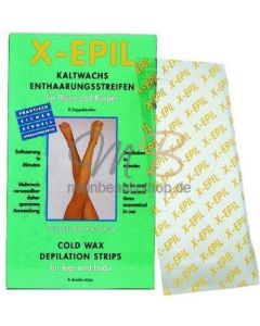 X-EPIL Kalt-Wachsstreifen Körper 8 Doppelstreifen